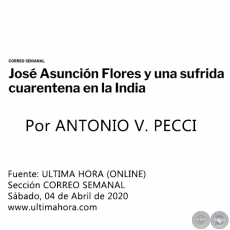 Autor: JOSÉ ASUNCIÓN FLORES - Cantidad de Obras: 67